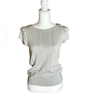 Banana Republic Taupe Cotton Blouse